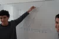 damjan and jevrem explaining a graph of life importance