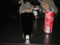 filled this glass while people were violently arguing around me