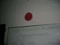 upside down clock in our high school