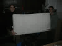 carrying a mattress