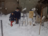 boki and me next to our fort of some sort