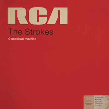 The Strokes — Comedown Machine album cover, red background with RCA logo